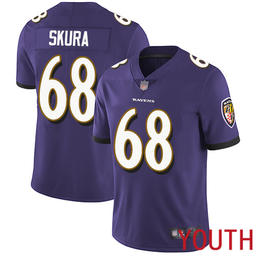 Baltimore Ravens Limited Purple Youth Matt Skura Home Jersey NFL Football #68 Vapor Untouchable->youth nfl jersey->Youth Jersey